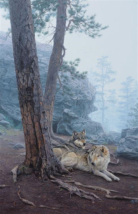 Guardians of the Den Original Painting by Daniel Smith