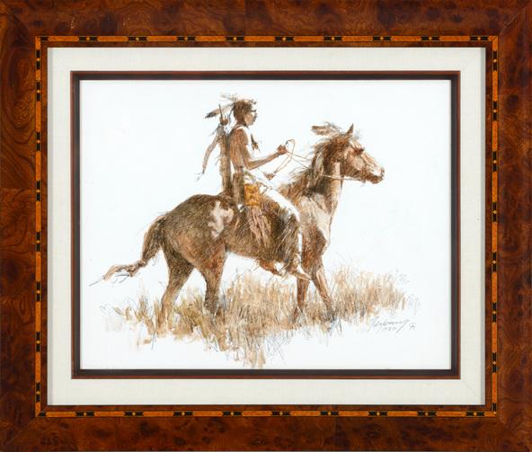 Original Painting, Sioux Scout
 by Howard Terpning