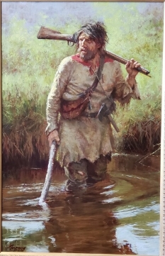 Original Painting, The Beaver Pond by Howard Terpning
