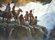 The Force of Nature Humbles All Men by Howard Terpning
