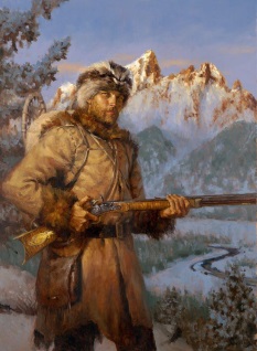 Original Painting, First Mountain Man by Andy Thomas
