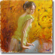 Marigold, Original Painting by Vidan