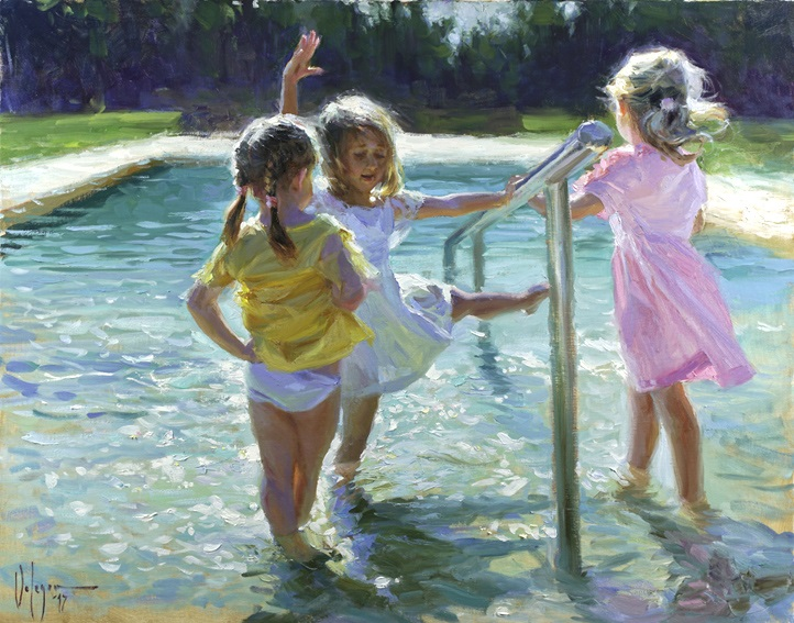 Ballet in the Pool
 Original Painting by Vladimir Volegov