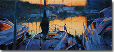 Original Painting, Evening Sun by Vladimir Volegov
