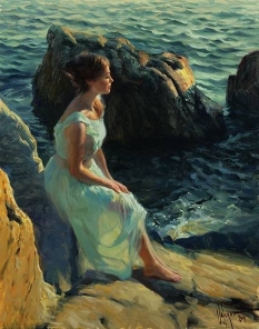 Original Painting, The Serenity by Vladimir Volegov