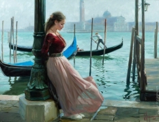 Original Painting, Your Heart is Playing its Barcarolle by Vladimir Volegov