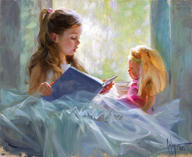 Once Upon a Time There Was a Girl...
 Original Painting by Vladimir Volegov