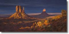 Original Painting, Gilded Evening by Curt Walters