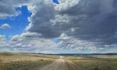 Original Painting, Road to Tohatchi by Curt Walters