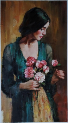 Original Painting, Blossoming Time by Andrew Atroshenko
