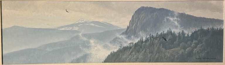 Original painting Thinking Like a Mountain by Robert Bateman