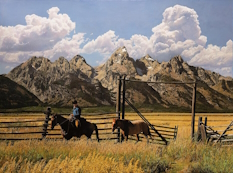 Original Painting, Teton Dreams By John Bye