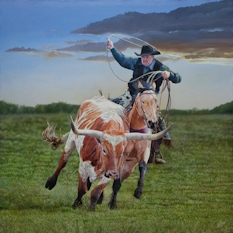Original Painting, The Breakaway By John Bye