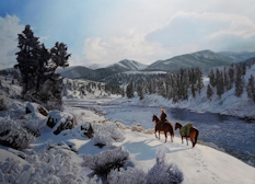 Original Painting, Winter in the West by John Bye