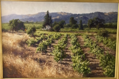 Original Painting, Vineyard by June Carey