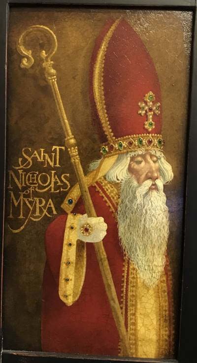 Santa, Original Painting by James Christensen