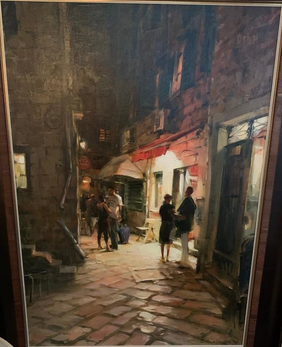Original Painting, A Night Out by Dimitri Danish