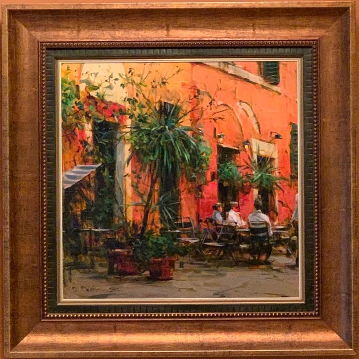 Original Painting, Cafe Afternoon by Dimitri Danish