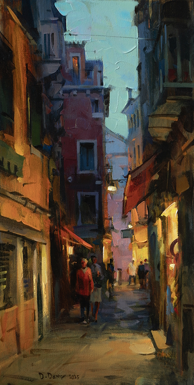 Original Painting, Warm Evening by Dimitri Danish