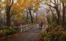 Original Painting, Central Park by Dimitri Danish