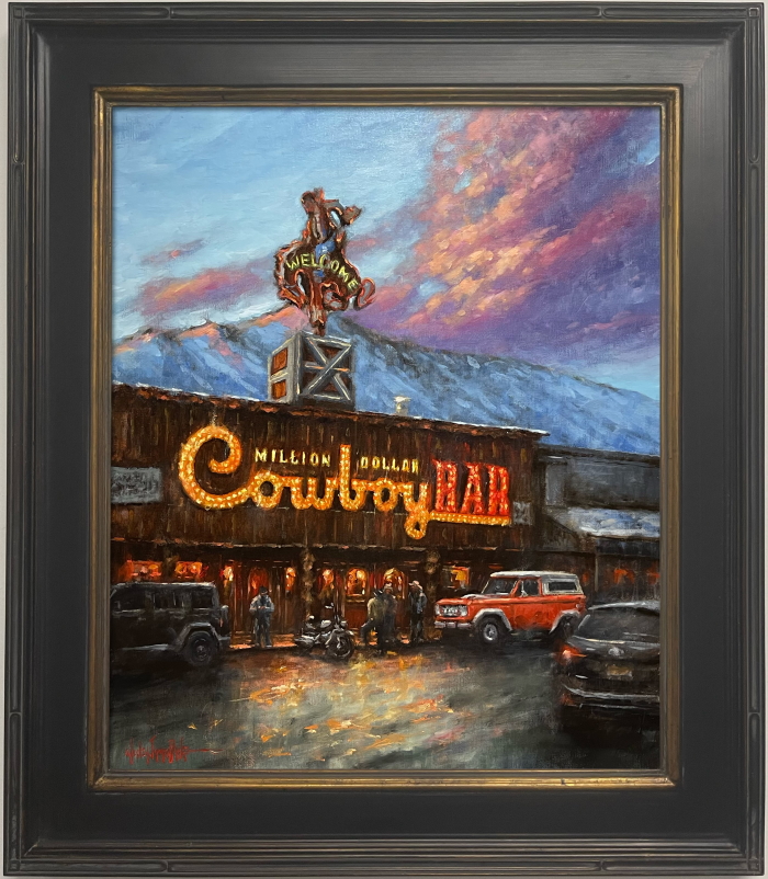Million Dollar Cowboy Bar 24 x 20 by Wesley James Drake