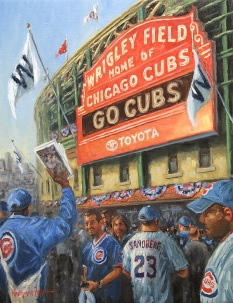 Original Painting, Champions, Holy Cow! by Wesley James Drake