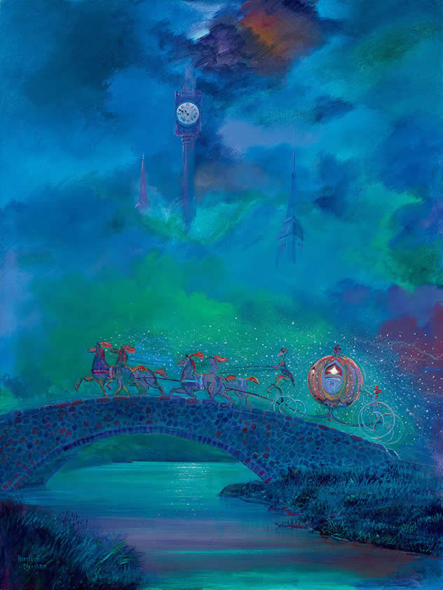 Original Painting, Cinderella Before Midnight by Harrison Ellenshaw