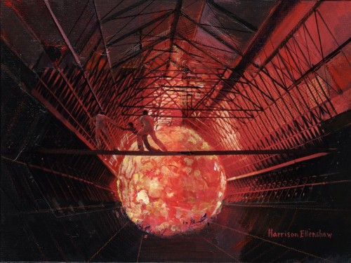 Original Painting, The Black Hole by Harrison Ellenshaw