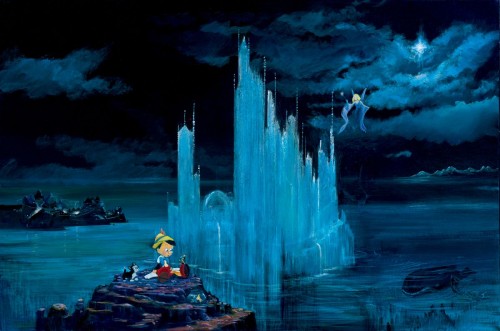 Original Painting, The Blue Castle by Peter & Harrison Ellenshaw