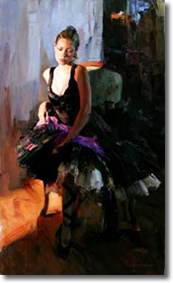 Original Painting, Prima Ballerina Assoluta by Michael & Inessa Garmash