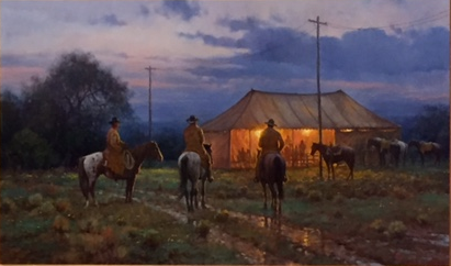Original Painting, Cowboy Revival by Martin Grelle