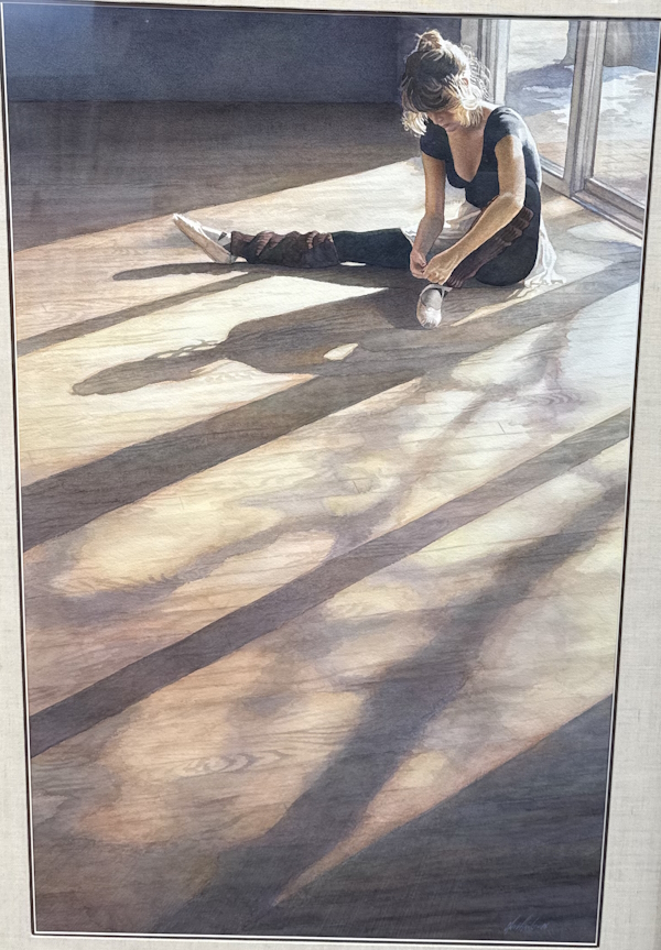 Original Painting, In the Studio by Steve Hanks