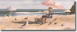 Original Painting, Bird Women of Paradise Cove  by Steve Hanks