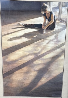 Original Painting, In the Studio by Steve Hanks