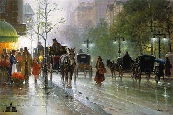 Cabbies on Fifth Avenue by G. Harvey by G. Harvey