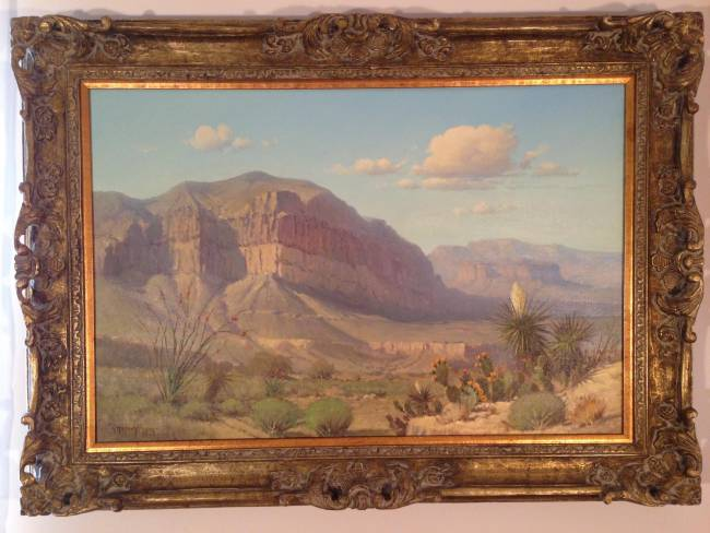 Original Painting, Canyon Scene by G. Harvey