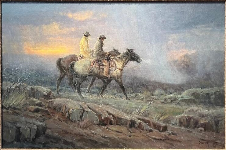 Original Painting, Blowin In by G. Harvey