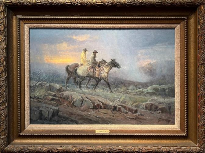 Original Painting, Blowin In by G. Harvey
