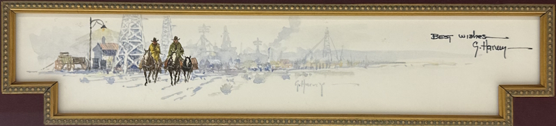 Original Painting, Boomtown Drifters Remarque by G. Harvey
