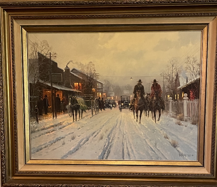 Original Painting, Hometown USA by G. Harvey