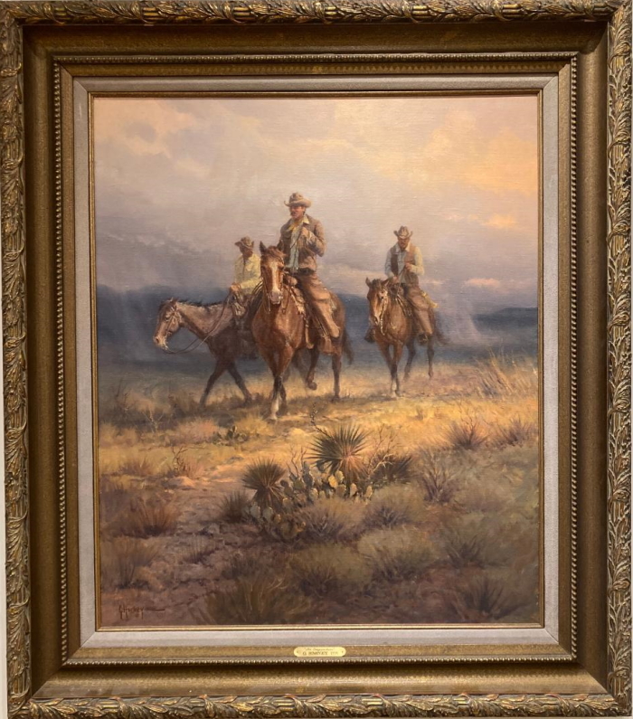 Original Painting, The Cowpunchers by G. Harvey