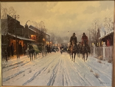 Original Painting, Hometown USA by G. Harvey