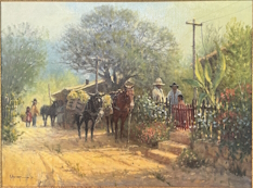 Original Painting, Las Flores de Ixtapan by G. Harvey
