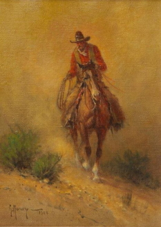 Original Painting, The Wrangler by G. Harvey