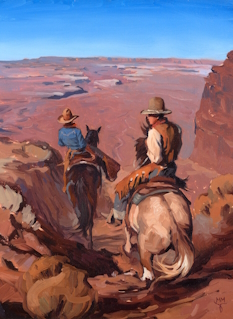 Original Painting, On Top of the World by Mark Maggiori