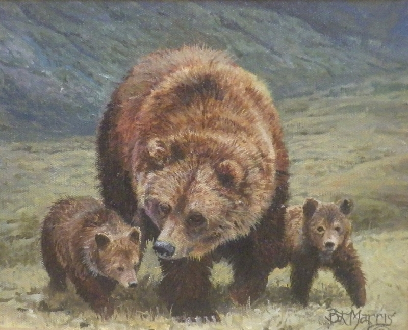 Original painting Bear Family by Bonnie Marris