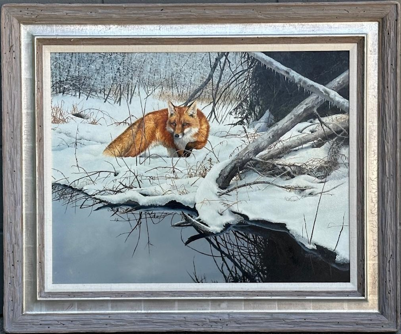 Original painting Red Fox in Snow by Bonnie Marris