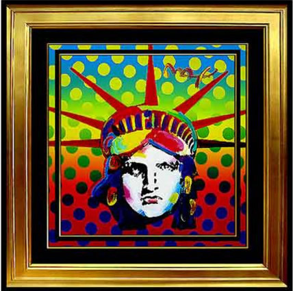 Original Painting, Liberty Head II by Peter Max