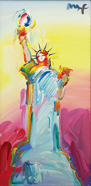 Statue of Liberty a Peter Max Original Painting