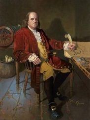 Original Painting, Ben Franklin by Dean Morrissey